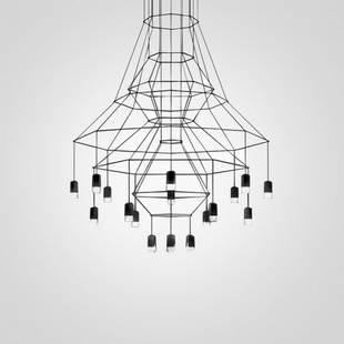Люстра подвесная IMPERIUMLOFT VIBIA WIREFLOW 75118-22