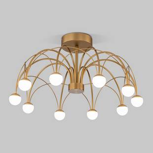 Люстра потолочная EUROSVET RAGNO 90031/10 LED золото a069303
