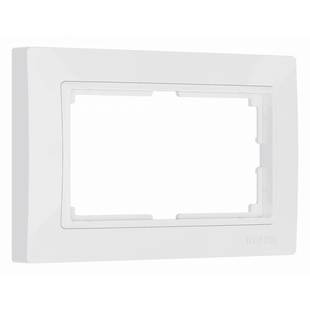 Рамка для двойной розетки, SNABB BASIC, белый, W0082001, WERKEL