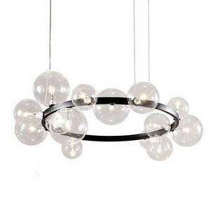 Люстра подвесная DELIGHT COLLECTION ART DECO BUBBLE OMG1075R black/clear