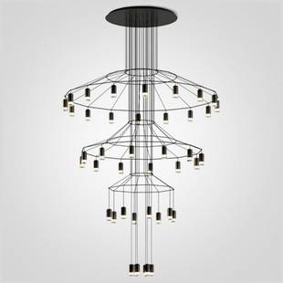 Люстра подвесная IMPERIUMLOFT VIBIA WIREFLOW 75393-22