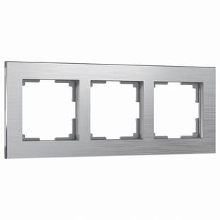 Рамка 3-пост, ALUMINIUM, металл, алюминий, W0031706, WERKEL