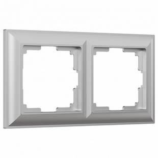 Рамка 2-пост, FIORE, серебро, W0022206, WERKEL