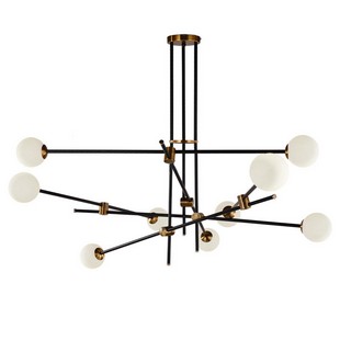 Люстра подвесная DELIGHT COLLECTION BISTRO GLOBE 9389P/9 black/gold