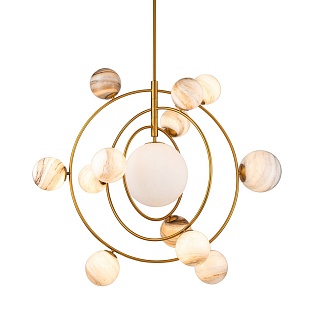 Люстра подвесная DELIGHT COLLECTION PLANET KG1122P-13 brass