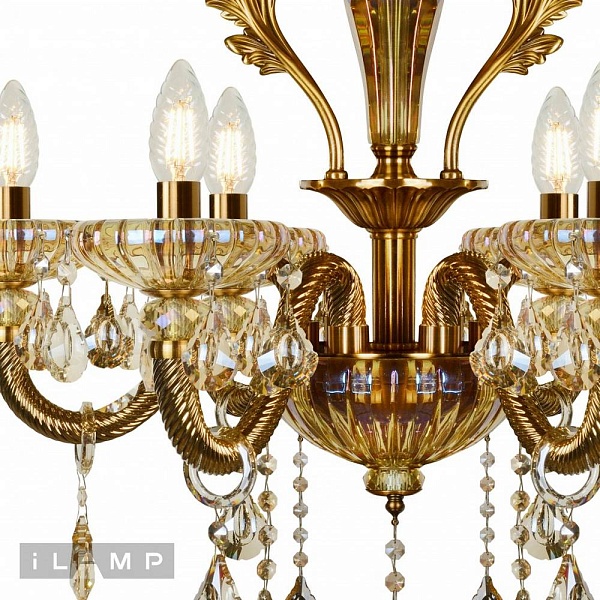 Люстра подвесная ILAMP ASIA 81069-6 BR