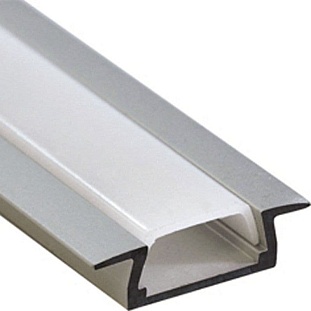 Профиль для ленты LED врезной PAL 2206 без рассеивателя (2м) JAZZWAY