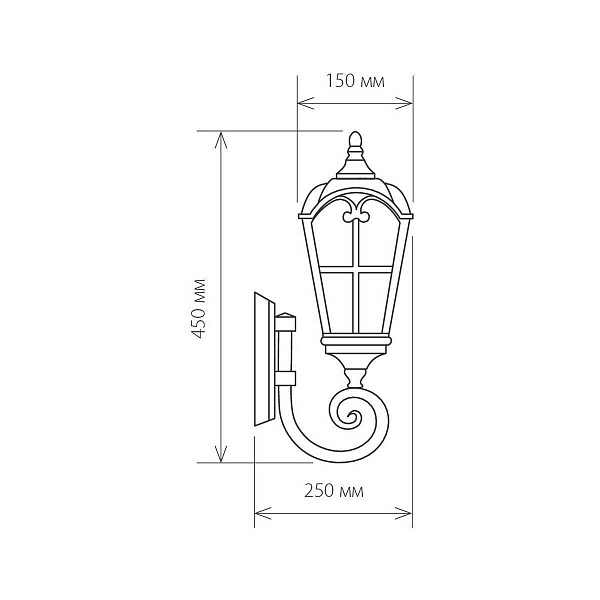 Светильник уличный настенный ELEKTROSTANDARD MIRA U a025300