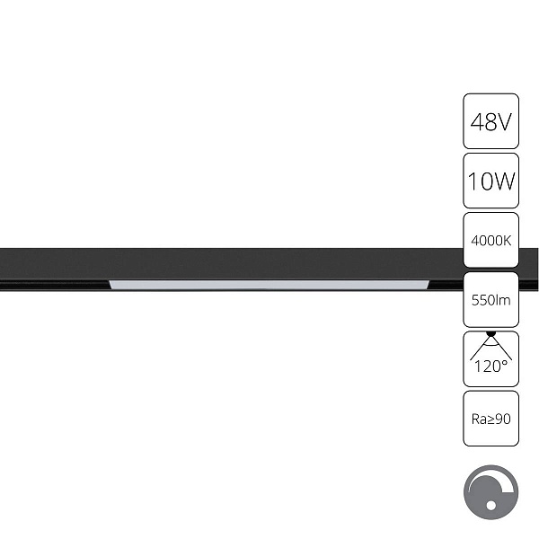 Трековый светильник ARTE LAMP LINEA A4682PL-1BK