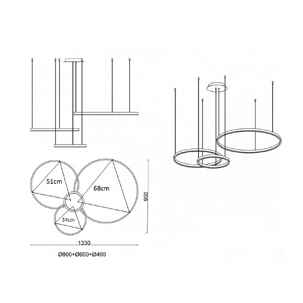 Подвес KINK LIGHT ЛАУРА 08246,12PA