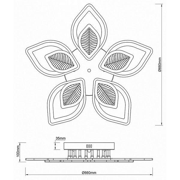 Люстра потолочная ESCADA ANISE 10288/10LED