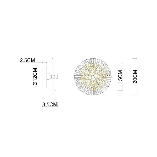 Бра ARTE LAMP AJOUR A1258AP-1PB