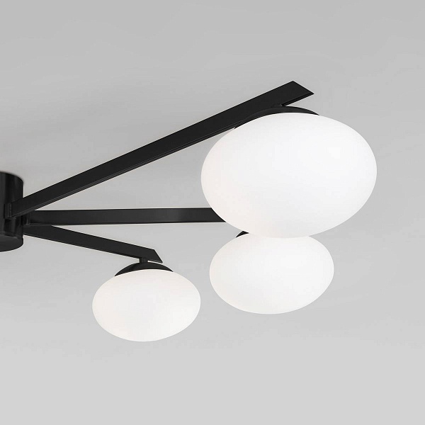 Люстра потолочная EUROSVET OPALINE 70220/6 черный
