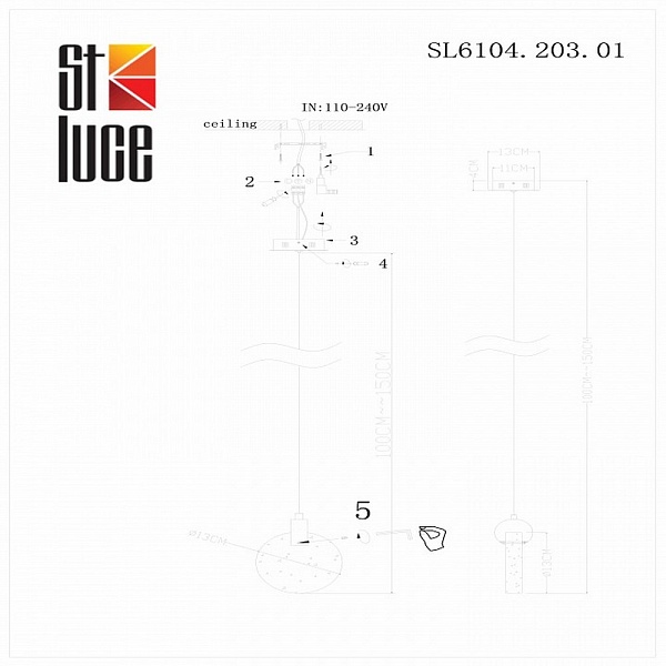 Подвес ST LUCE MONTECELIO SL6104.203.01
