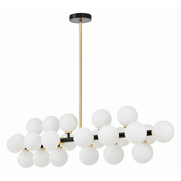 Люстра подвесная LUMINA DECO MARSIADA LDP 6033-24 BK+GD