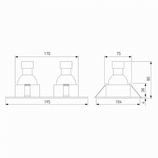Светильник встраиваемый ELEKTROSTANDARD ANDI a071591