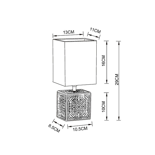 Настольная лампа ARTE LAMP FIORI A4429LT-1BA