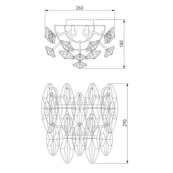 Бра BOGATES ONYX 372/2 Strotskis a065318