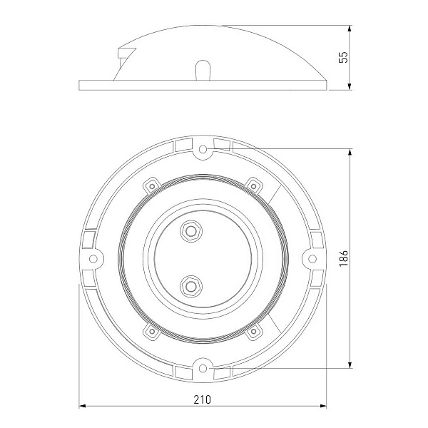 Светильник уличный встраиваемый ELEKTROSTANDARD PARK 35167/S серый a065926