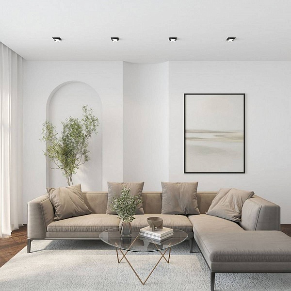 Светильник встраиваемый DENKIRS FLAT DK2091-BK