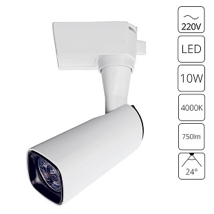Трековый светильник ARTE LAMP BARUT A4561PL-1WH