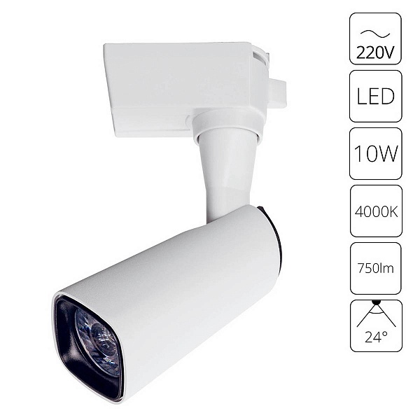 Трековый светильник ARTE LAMP BARUT A4561PL-1WH