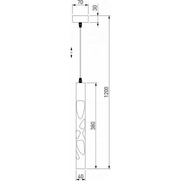 Подвес EUROSVET DLR037 12W 4200K DLR037 12W 4200K кофейный