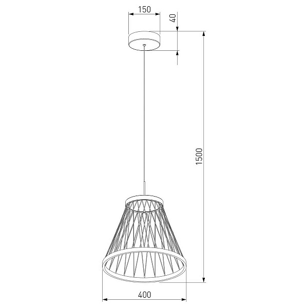 Подвес EUROSVET CESTA 40016/1 LED коричневый a069283