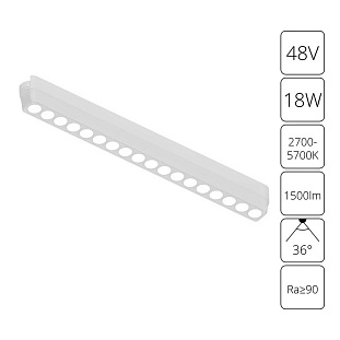 Трековый светильник ARTE LAMP RAPID A2969PL-1WH