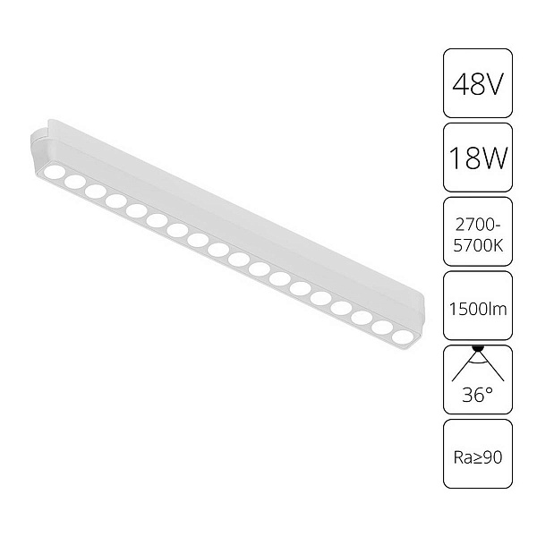 Трековый светильник ARTE LAMP RAPID A2969PL-1WH
