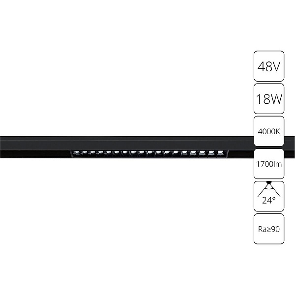 Трековый светильник ARTE LAMP LINEA A4665PL-1BK