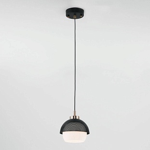 Подвес EUROSVET NOCCIOLA 50106/1 античная бронза/черный