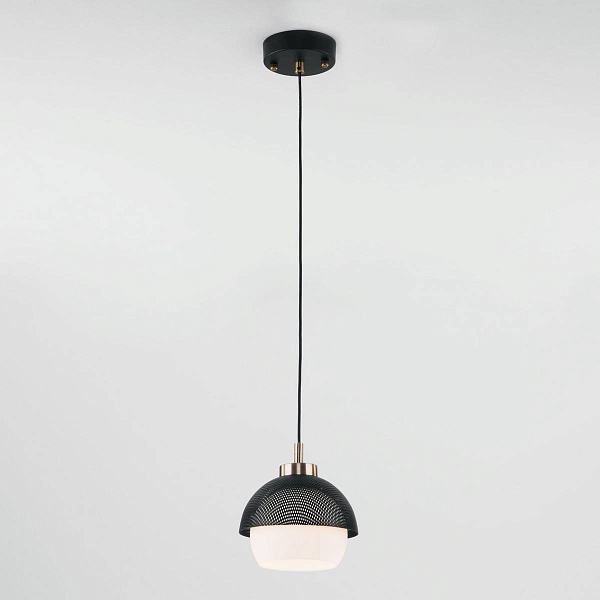 Подвес EUROSVET NOCCIOLA 50106/1 античная бронза/черный