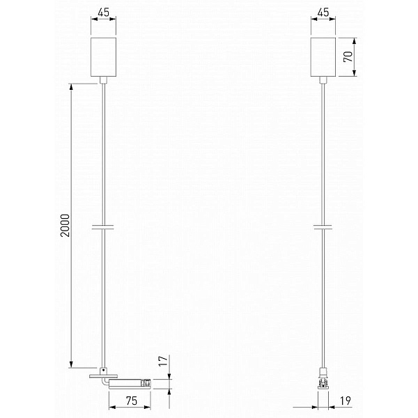 Подвесное крепление ELEKTROSTANDARD LINE MAGNETIC a069726