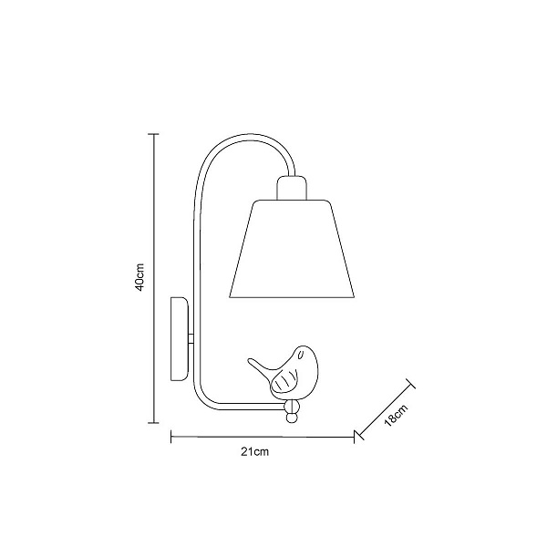 Бра ARTE LAMP Passero A4289AP-1WH