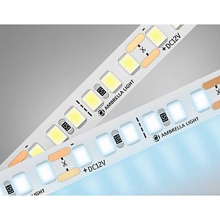 Лента LED 14,4 W/m 12V IP20 2835/180 6500K 8mm (5м) GS1303 AMBRELLA LIGHT