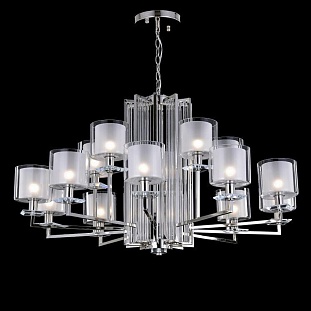 Люстра подвесная CRYSTAL LUX NICOLAS Nicolas SP-PL10+5 Nickel/White