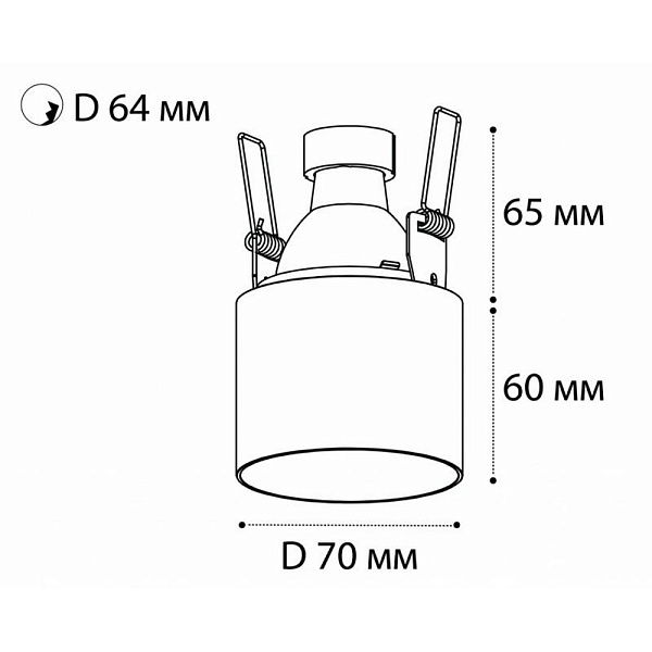 Светильник встраиваемый ITALLINE DL 3024 DL 3025 white