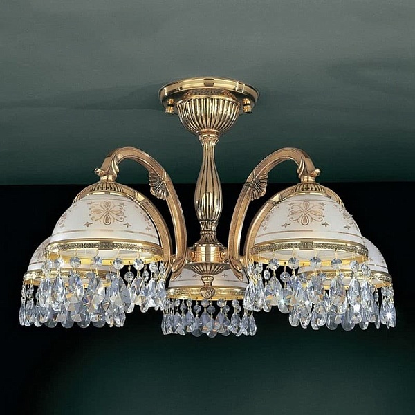 Люстра потолочная RECCAGNI ANGELO SILVER 6100 PL 6120/5