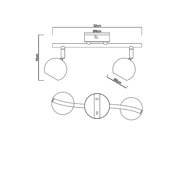 Спот ARTE LAMP Piatto A6251PL-2WH