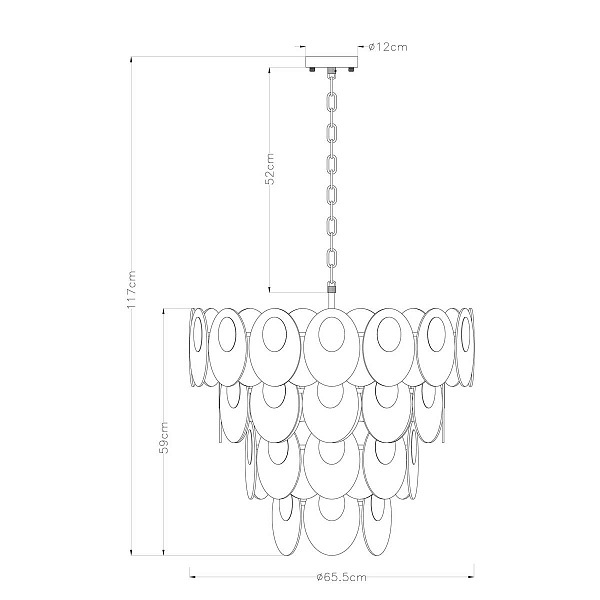 Люстра подвесная ARTE LAMP ROSABELLA A4067LM-11CC