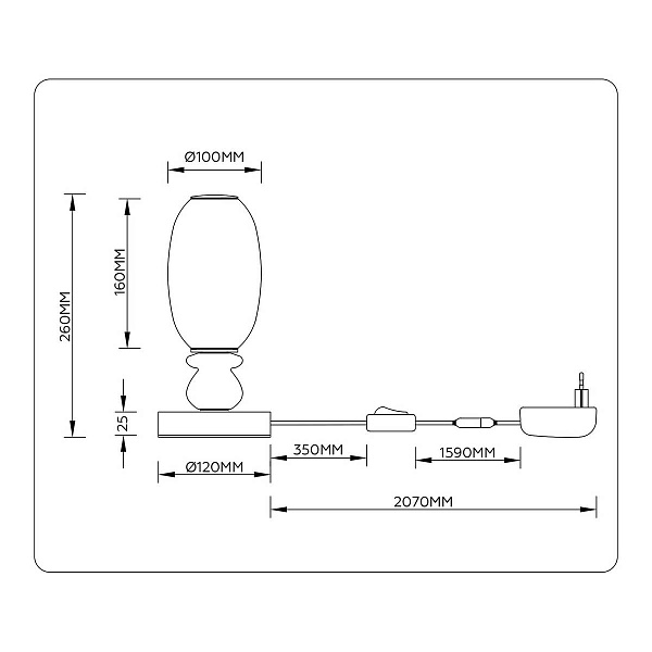 Настольная лампа AMBRELLA LIGHT LH LH53154