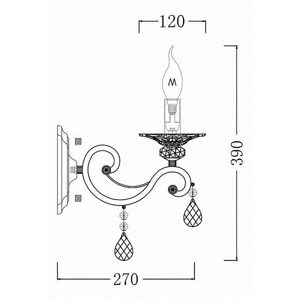 Бра MAYTONI ELEGANT 3 RC247-WL-01-R