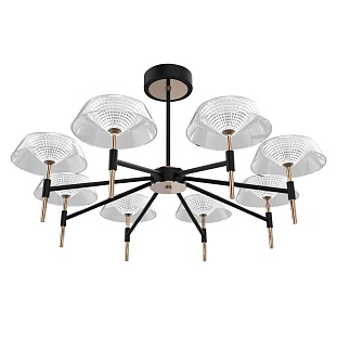 Люстра подвесная DELIGHT COLLECTION MD21001018 MD21001018-8A black/gold