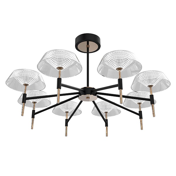 Люстра подвесная DELIGHT COLLECTION MD21001018 MD21001018-8A black/gold