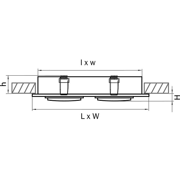 Светильник встраиваемый LIGHTSTAR SINGO 011602