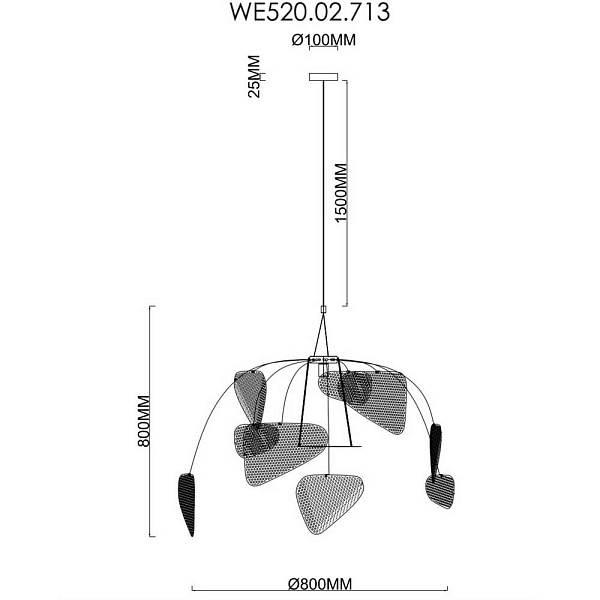 Подвес WERTMARK PALMA WE520.02.713