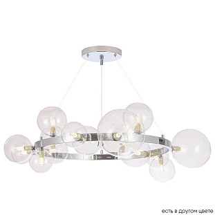 Люстра подвесная CRYSTAL LUX AGATA SP15 V2 CHROME/TRANSPARENTE