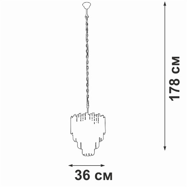 Люстра подвесная VITALUCE  V58470-8/5