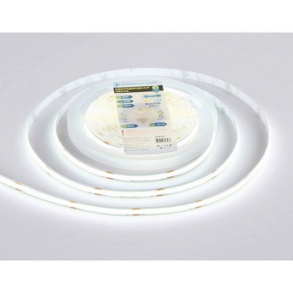 Лента LED 12 W/m 24V IP20 2835/480 6500K 8mm (5м) GS4703 AMBRELLA LIGHT